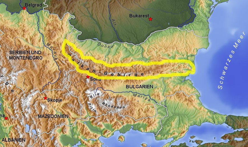 Landschaft in Bulgarien