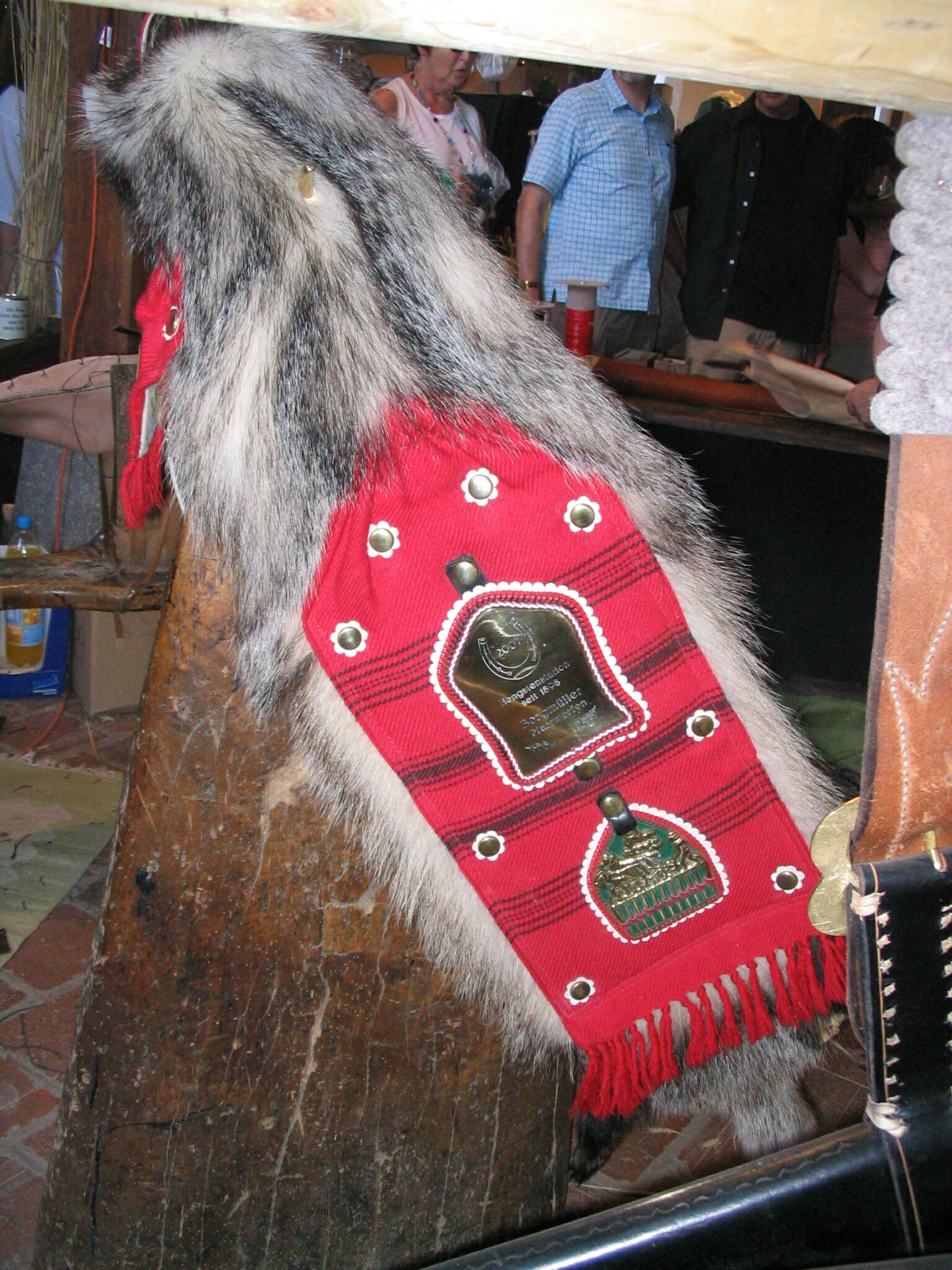 Yoke with badger skin, Salzkammergut, Austria